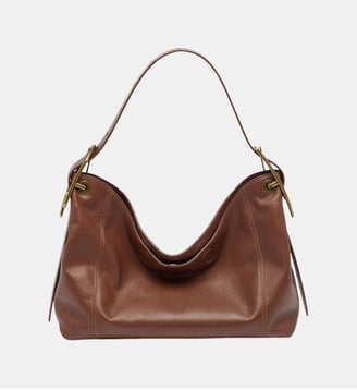 D-Line Sac porté épaule en cuir - Diesel - Marron foncé