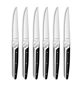 Coffret 6 couteaux steak - Amefa - Inox