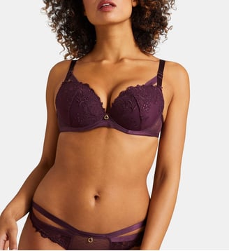 Soutien-gorge push-up coque Femme Passion - Aubade - Violet