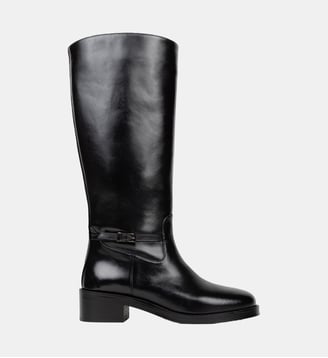 Bottes Robbie Cuir - Bobbies - Noir intense