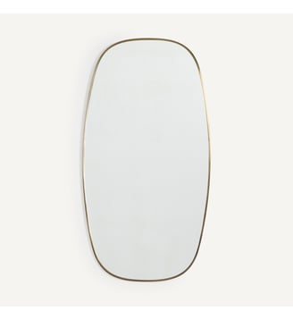 Miroir cadre laiton vieilli H100cm AM.PM