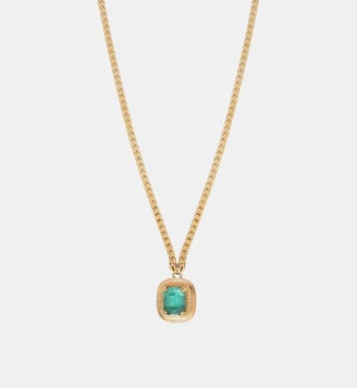 Collier pendentif   - Soleil - Satellite - Bleu turquoise