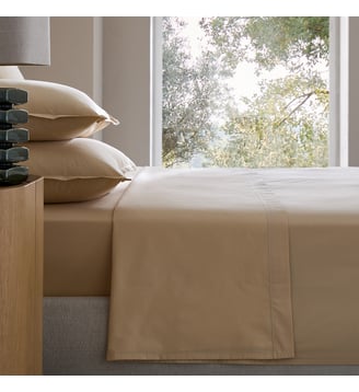 Drap plat en percale de coton 120 fils AM.PM