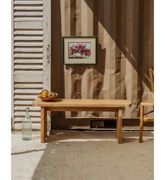 Banc en bois Antoine N°417- Produit chiné - Debongout - Bois clair