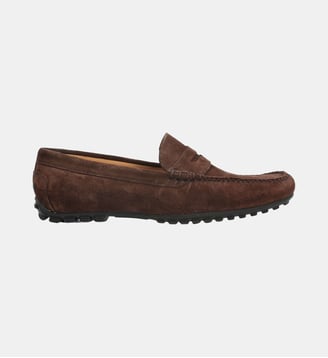 Mocassin vermont - cuir velours - Fairmount - Marron foncé