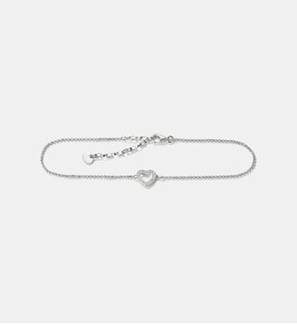 Chaîne de cheville cœur avec zirconia - Thomas Sabo - Argent