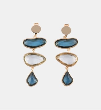 Boucles d'oreilles clips - facettes vertes - Balaboosté - Vert