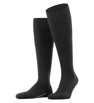 Mi-Bas Airport Plus Laine Vierge - Falke - Noir