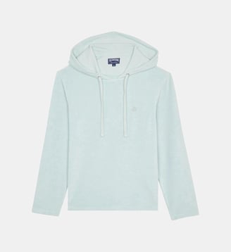 T-shirt manche longue à capuche en éponge - Vilebrequin - Pacific