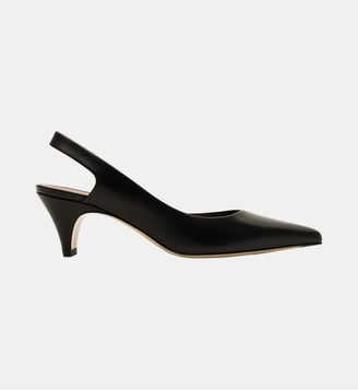 Jadea - Slingback En Cuir Nappa Noir - Parallèle - Noir