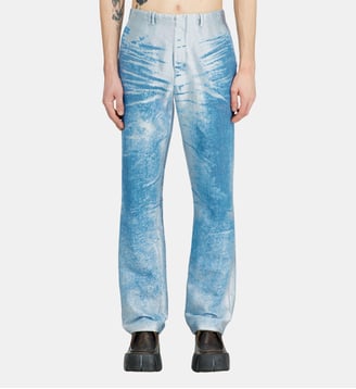 Slim Jeans Regular Waist D-ASKAR - Diesel - Bleu clair
