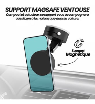 Support smartphone Ventouse Magsafe Noir - TNB - Noir