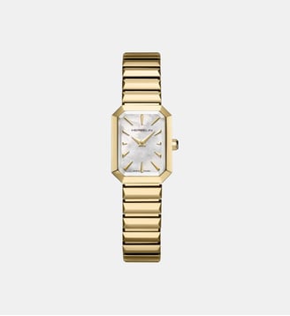 Montre Octogone Blanc 17556BP1N19 - Herbelin - Doré
