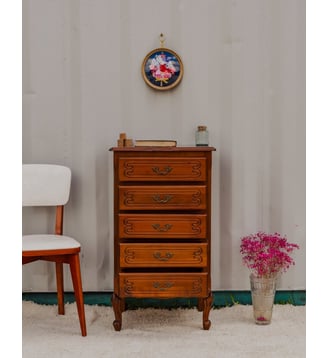 Chiffonnier en bois Valery N°86- Produit chiné - Debongout - Bois foncé