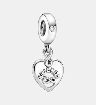 Charm Pendant Cœur Amis Pour Toujours - Pandora - Argenté