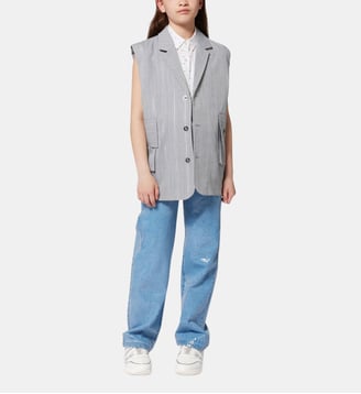 Veste sans manche à rayures DKNY