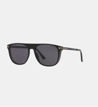 Lunettes de soleil Carré Lionel-02 - Tom Ford - Noir brillant