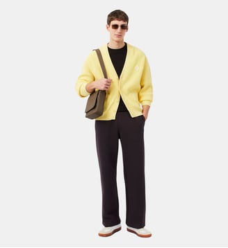 Pantalon de survêtement loose fit molleton - Lacoste - Marron buffle