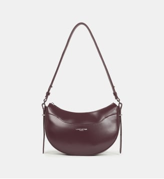 Sac à main demi-lune Suave Ace en cuir - Lancaster - Bordeaux foncé