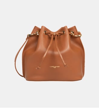 Sac bourse Alba Double en cuir - Lancaster - Camel