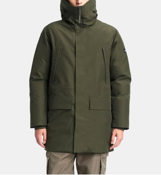 Parka longue imperméable à capuche GORE-TEX - Aigle - Kaki