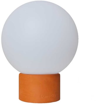 Lampe de table de table sans fil touch LED terre cuite - Lumisky - Orange