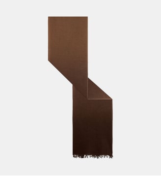 Echarpe dégradée en laine et cachemire - RIU - Gerard Darel - Marron