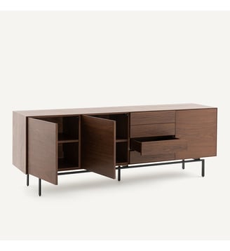 Buffet enfilade plaqué noyer AM.PM