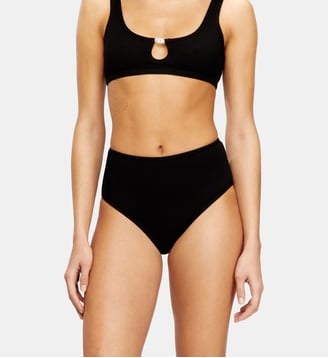 Culotte en coton extensible taille haute - Diesel - Noir