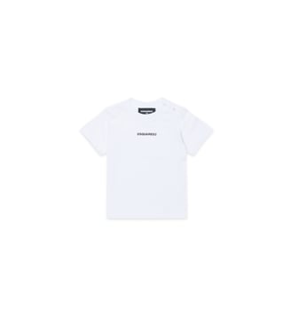 T-shirt col ras du cou avec logo - Dsquared2 - Blanc