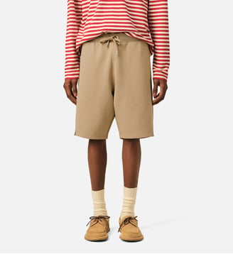 Short en coton Ami de Coeur embossé - AMI Paris - Beige mastic