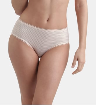 Culotte taille haute à rayures Dim x IDLF, - Dim - Rose clair