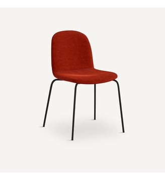 Chaise velours Tibby - AM.PM - Rouge cinabre