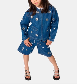 Veste en jean courte - Marc Jacobs Kids - Bleu