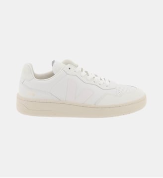 Baskets basses V-90 O.T. cuir - Veja - Blanc