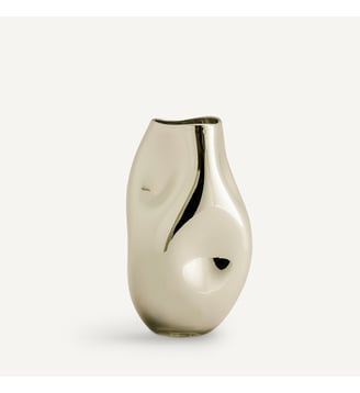 Vase en verre métallisé soufflé H28 cm - AM.PM - Doré