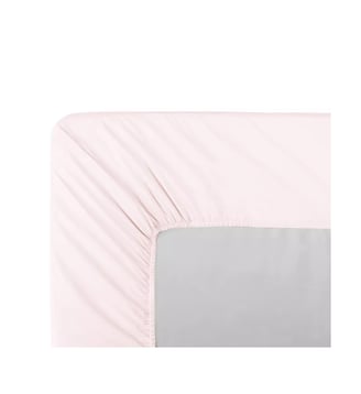 Drap housse b40 percale de coton - Garnier Thiebaut - Rose