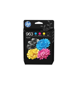 Cartouche d'encre 963 Noire + 3 couleurs - HP - Noir