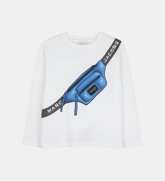Tee-shirt manches longues - Marc Jacobs Kids - Ivoire pastel