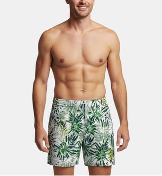 Short de bain avec micro-motif - Impetus - Vert