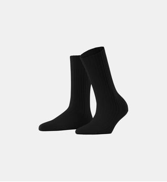 Chaussettes Pour Bottes Cosy Wool Boot Laine - Falke - Noir basic