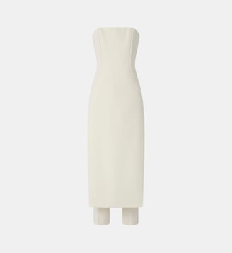 Combinaison une pièce avec effet jupe devant - Pinko - Blanc et blanche neige
