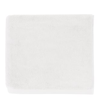Drap de bain uni en coton peigné biologique, 650gr/m², ESSENTIEL - Alexandre Turpault - Blanc