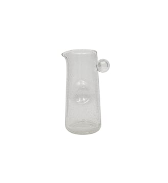 Carafe en verre avec bulles - OYOY - Blanc