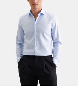 Chemise d'affaires 1/1 Slim Col Kent - Seidensticker - Bleu