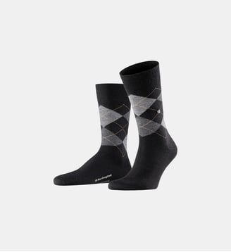 Chaussettes Edinburgh - Burlington - Noir clair