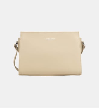 Petit sac trotteur Smooth en cuir - Lancaster - Beige