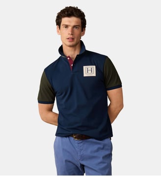 Polo Coupe Regular À Manches Courtes Union Jack - Hackett London - Old navy