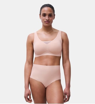 Culotte taille haute - Chantelle - Beige doré