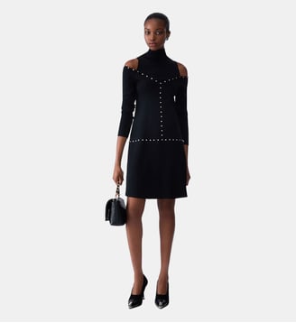Robe courte en maille - Liu Jo - Noir